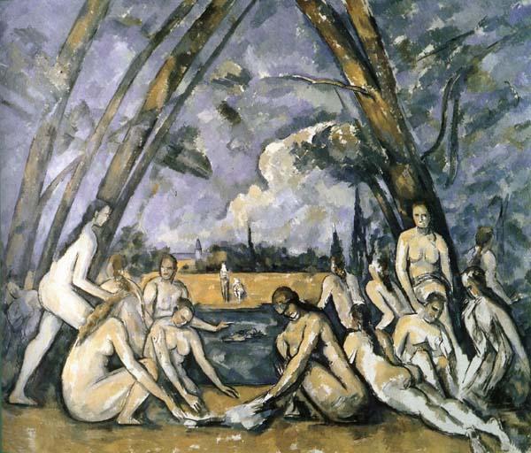 Paul Cezanne Les Grandes Baigneuses France oil painting art
